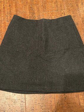 Wilfred Womens Size 4 Gray Wool Cashmere Blend Mini Skirt w/ Pockets